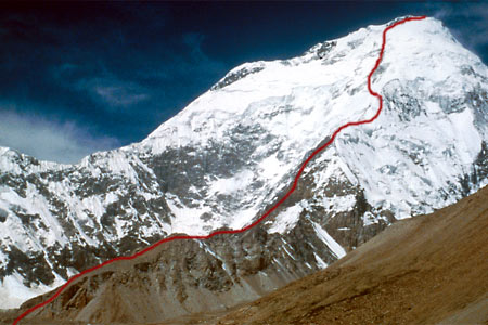 Photo of Climbing Route on Mustagh Ata