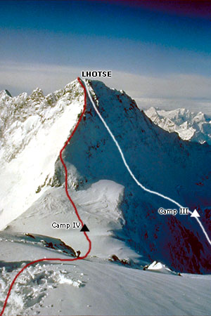 Everest-Lhotse Enchainment in detail