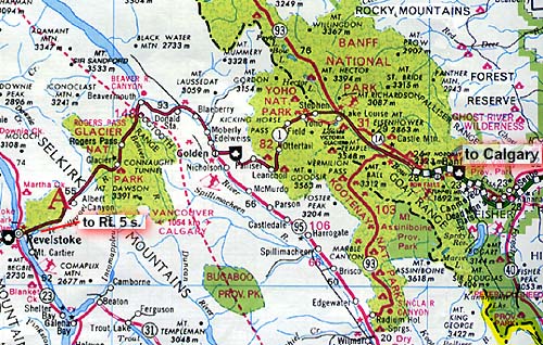 Banff Map