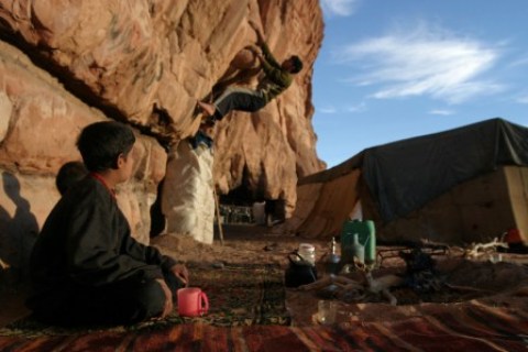 Climbing Jordan's Wadi Rum