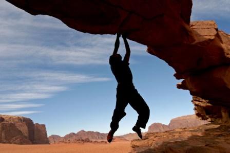 Climbing Jordan's Wadi Rum