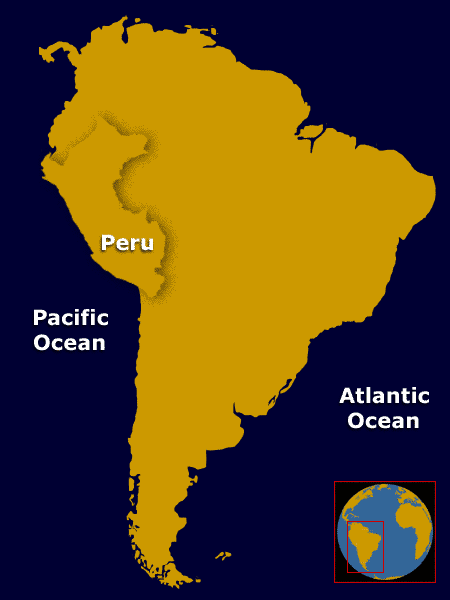 Map of  South America