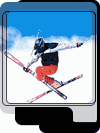Skiing Fresh Tracks