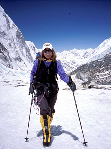 Ellen Miller on Everest
