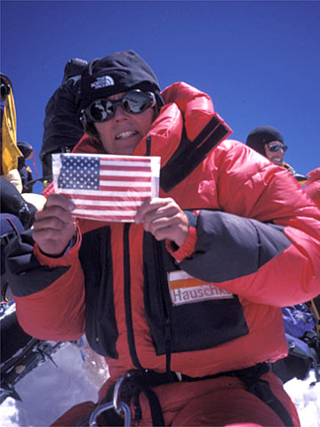 Ellen Miller on Everest
