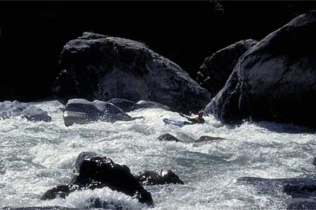 Kayaking the Langu Khola in Nepal