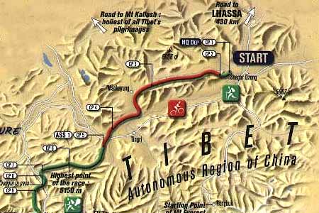 Raid Gauloises 2000 Map