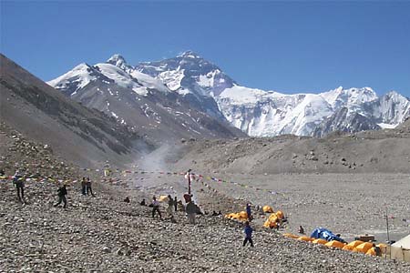 Everest North Face Base Camp