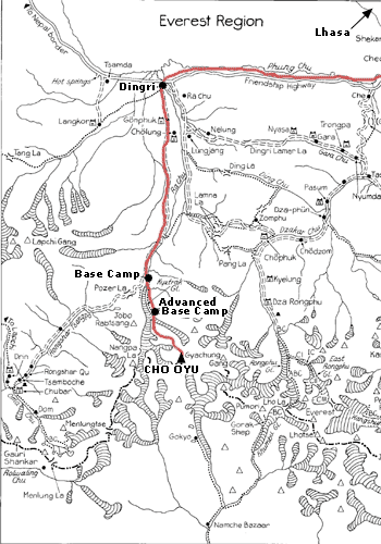 Approach to Cho Oyu