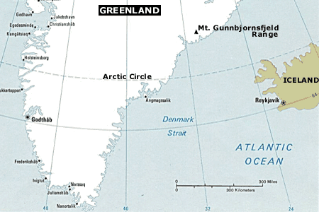 Map of Greenland