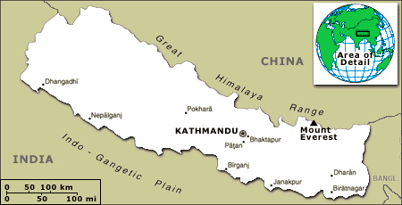 Map of Nepal