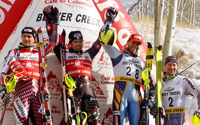 Men's Slalom Podium
