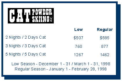 - CAT
Rates
