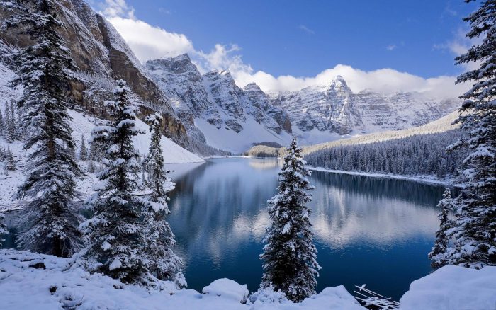 mountain lakes winter 