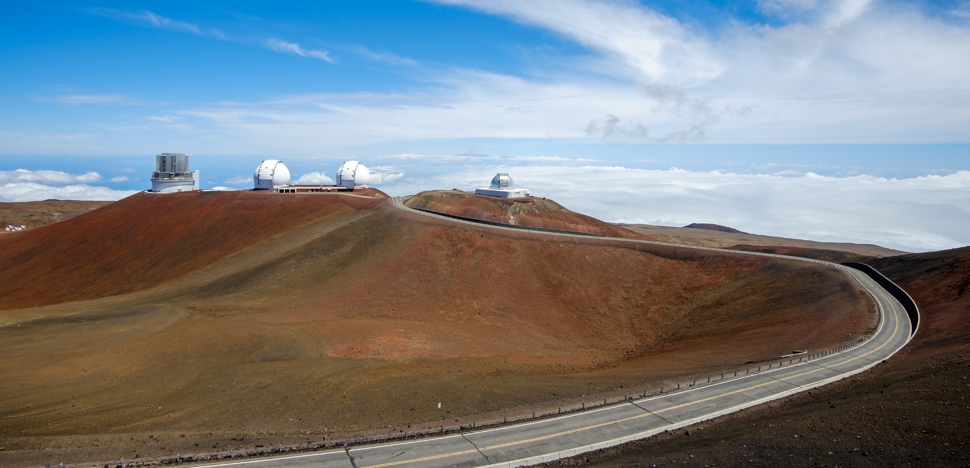 Astronomical observatories on Mauna Kea Hawaii USA
